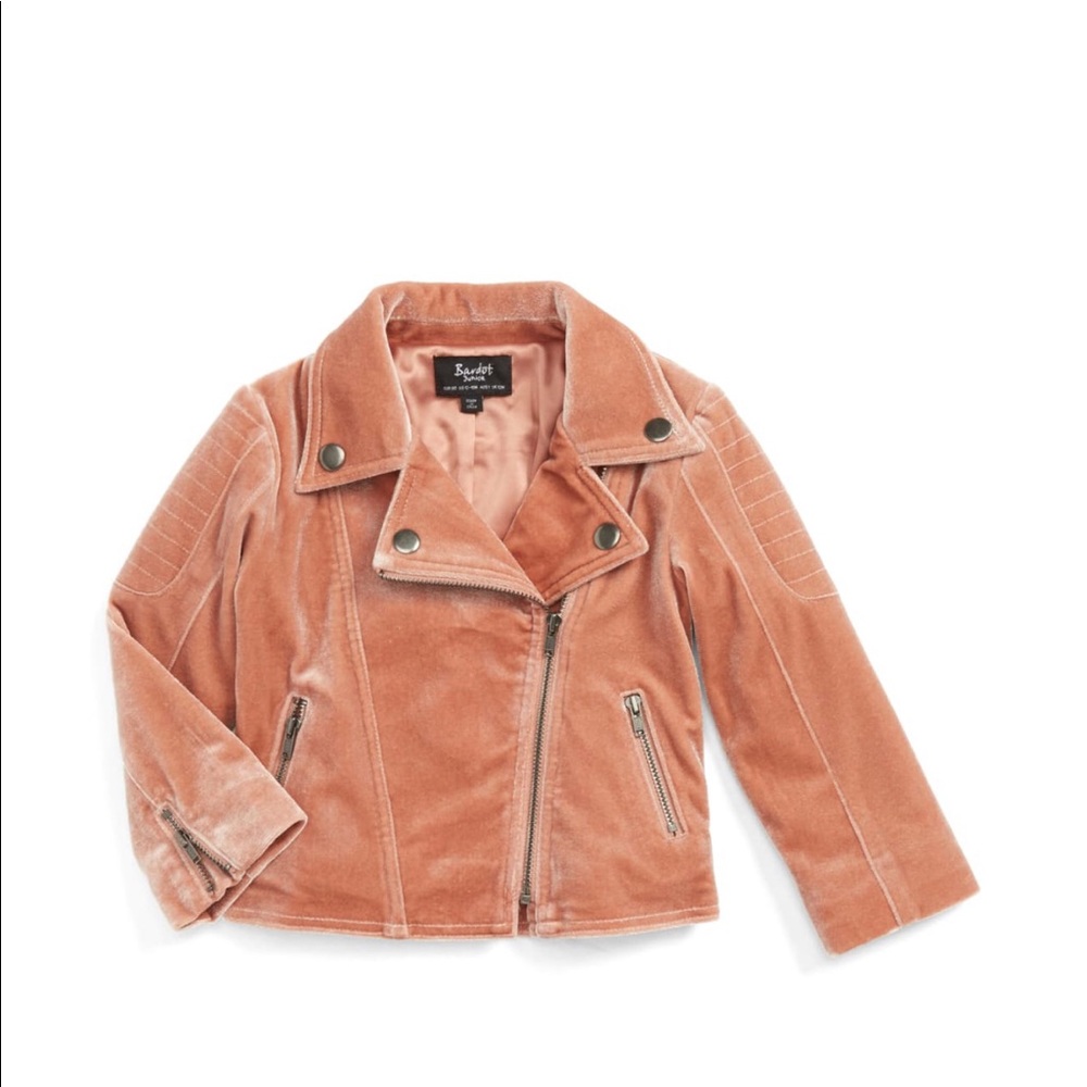 Bardot Junior blush moto jacket - size 2T